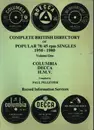 Paperback - Paul Pelletier - Complete British Directory of Popular 78/45 rpm Singles 1950-1980 - Volume One