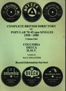 Paperback - Paul Pelletier - Complete British Directory of Popular 78/45 rpm Singles 1950-1980 - Volume One