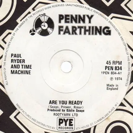 Paul Ryder & Time Machine - Are You Ready