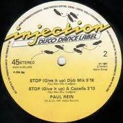 12'' - Paul Rein - Stop (Give It Up) (Club Mix)