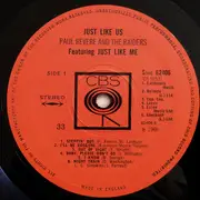 LP - Paul Revere & The Raiders - Just Like Us
