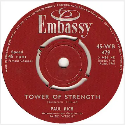 Paul Rich - Tower Of Strength / Hit The Road Jack
