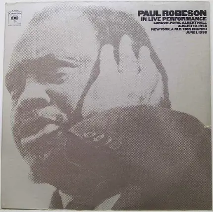 Paul Robeson - In Live Performance