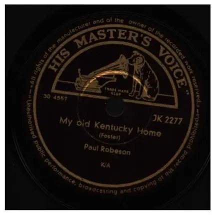 Paul Robeson - My Old Kentucky Home / Ol' Man River
