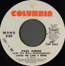 7inch Vinyl Single - Paul Simon With The Dixie Hummingbirds - Loves Me Like A Rock - Promo
