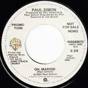 7inch Vinyl Single - Paul Simon - Oh, Marion / God Bless The Absentee