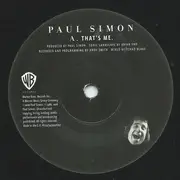 7inch Vinyl Single - Paul Simon - That's Me