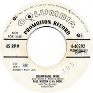 Paul Weston And His Orchestra - Champagne Wine / Bimbo