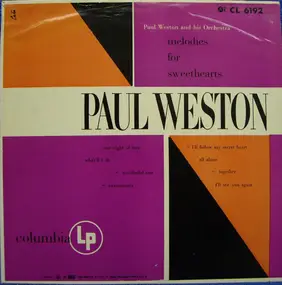 Paul Weston & His Orchestra - Melodies For Sweethearts