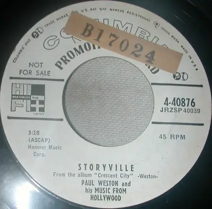 Paul Weston - Mardi Gras / Storyville