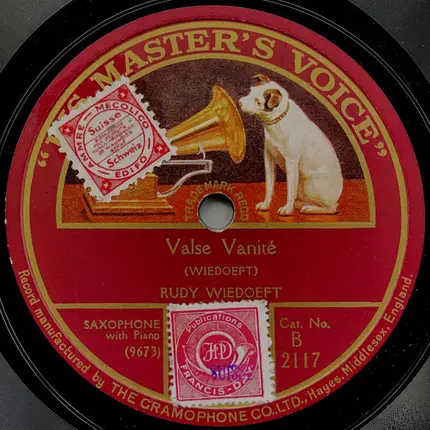 Paul Whiteman And His Orchestra / Rudy Wiedoeft - I Miss My Swiss (My Swiss Miss Misses Me) / Valse Vanité