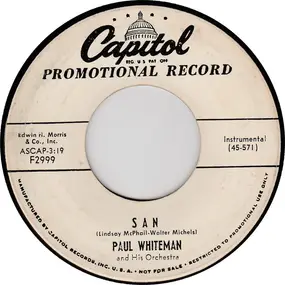 Paul Whiteman - San / Wang Wang Blues