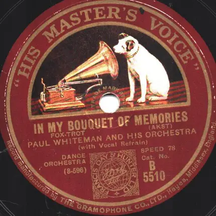 Paul Whiteman And His Orchestra - My Angel / In My Bouquet Of Memories