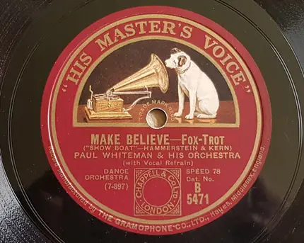 Paul Whiteman And His Orchestra - Ol' Man River / Make Believe