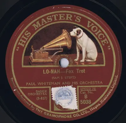 Paul Whiteman And His Orchestra - Hymn To The Sun / Lo-Nah