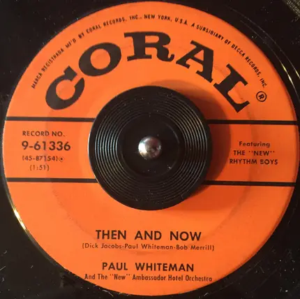 Paul Whiteman And His 'New' Ambassador Hotel Orchestra - Mississippi Mud