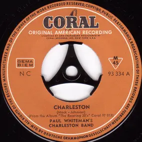 Paul Whiteman's Charleston Band - Charleston / Black Bottom