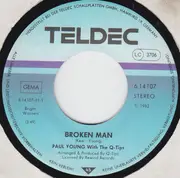 7inch Vinyl Single - Paul Young With The Q Tips - Broken Man / Sweet Talk