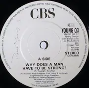 7inch Vinyl Single - Paul Young - Why Does A Man Have To Be Strong - Poster Package