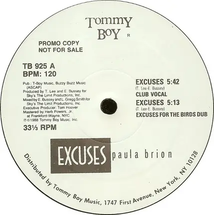 Paula Brion - Excuses