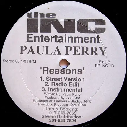 Paula Perry - Paula's Jam / Reasons