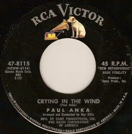 Paul Anka - Love (Makes The World Go 'Round) / Crying In The Wind
