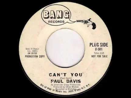 paul davis - Can't You