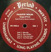 10'' - Paulette Rollin - Songs Of Paris