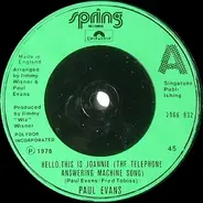 Paul Evans - Hello, This Is Joannie (The Telephone Answering Machine Song)