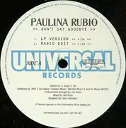 LP - Paulina Rubio - Don't Say Goodbye