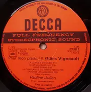 LP - Pauline Julien - Pour Mon Plaisir... Gilles Vigneault - Gatefold