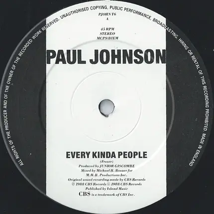 Paul Johnson - Every Kinda People