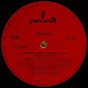 LP - Paulos Raptis - Acropolis Adieu... - Red, Cream labels