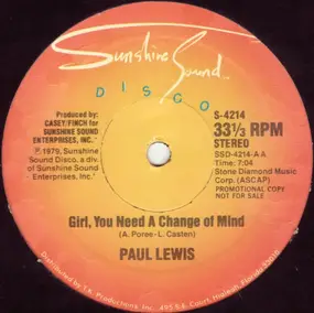 Paul Lewis - Girl, You Need A Change Of Mind / Inner City Blues