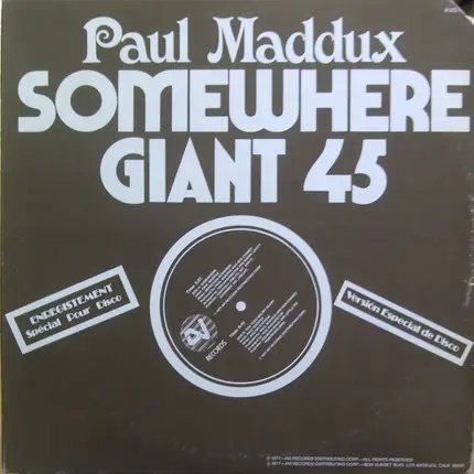 Paul Maddux - Somewhere