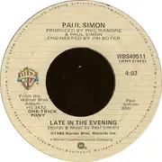 7'' - Paul Simon - Late In The Evening