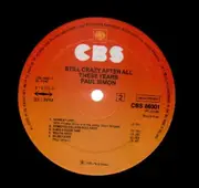 LP - Paul Simon - Still Crazy After All These Years - embossed Cover