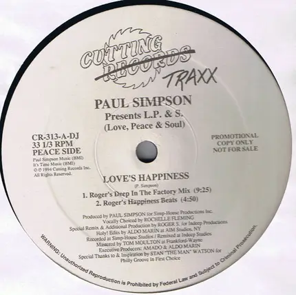 Paul Simpson - Love's Happiness