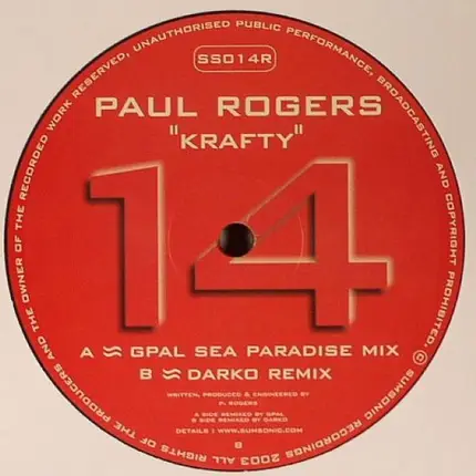 Paul Rogers - Krafty (Remixes)