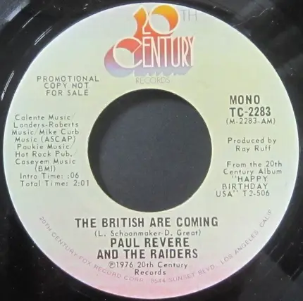 Paul Revere & The Raiders - The British Are Coming Mono/Stereo