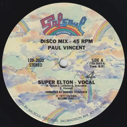 Paul Vincent - Super Elton