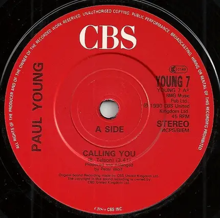 Paul Young - Calling You