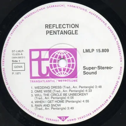 Pentangle - Reflection