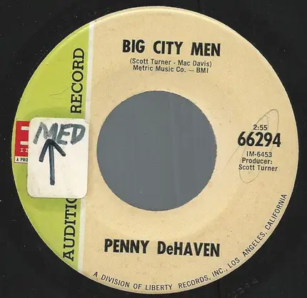 Penny DeHaven - Big City Men/Old Faithful