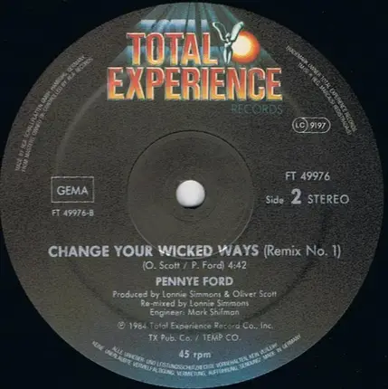 Penny Ford - Dangerous / Change Your Wicked Ways