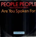 12inch Vinyl Single - People People - Are You Spoken For ?