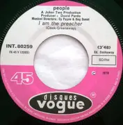 7inch Vinyl Single - People - I Am The Preacher - Mono