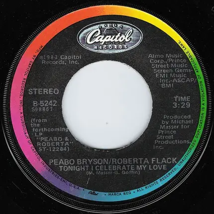 Peabo Bryson / Roberta Flack - Tonight I Celebrate My Love