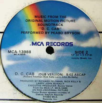 Peabo Bryson - Music From The Original Motion Picture Soundtrack "D. C. Cab"
