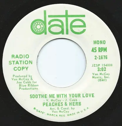 Peaches & Herb - Soothe Me With Your Love